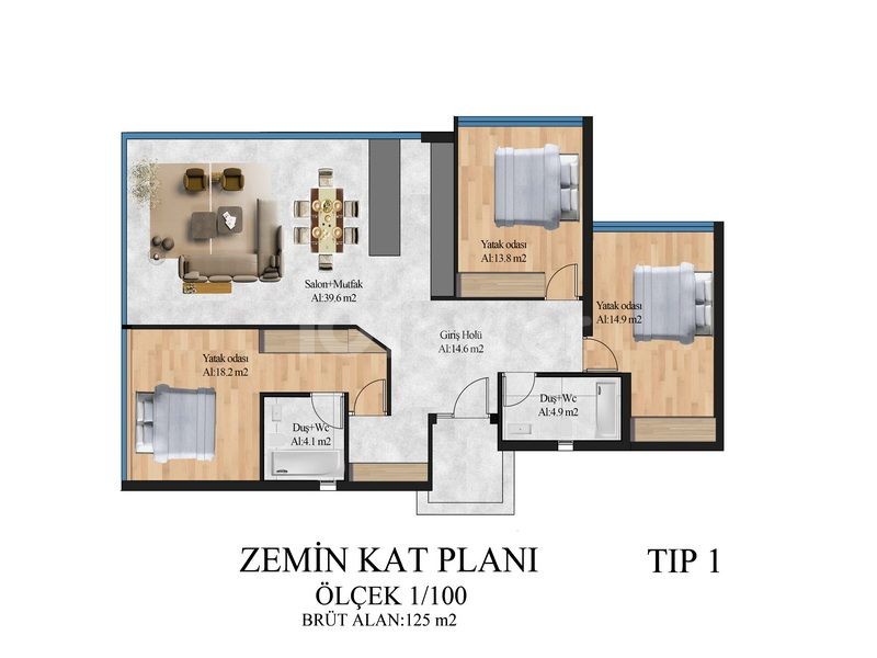 Bungalow in Esentepe, Nord Zypern – Foto 14 von 15