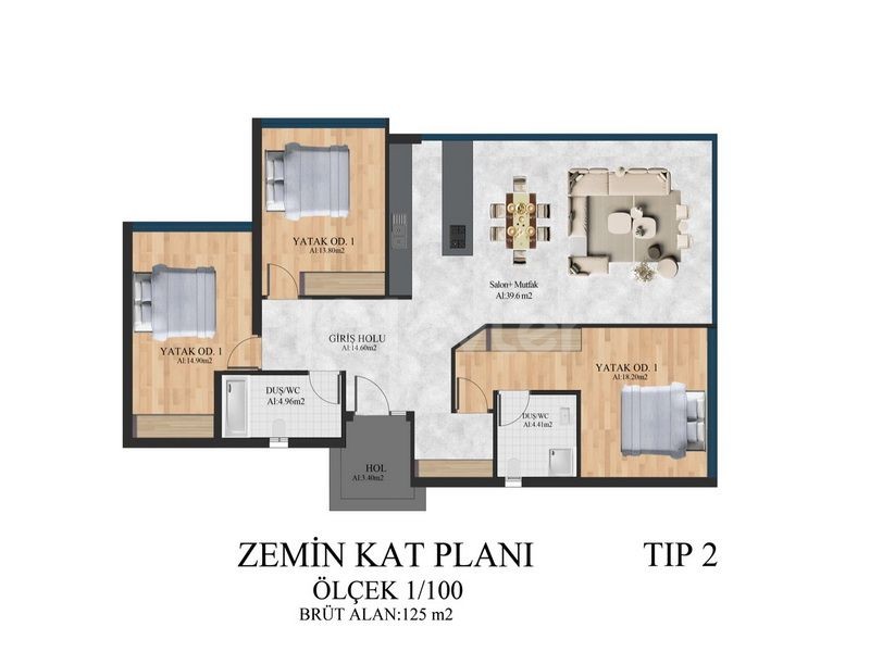 Bungalow in Esentepe, Nord Zypern – Foto 15 von 15