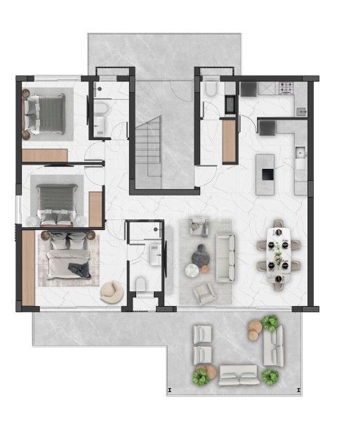Wohnung in İskele, Nord Zypern – Foto 3 von 4