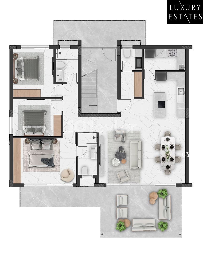 Wohnung in Tatlısu, Nord Zypern – Foto 3 von 4