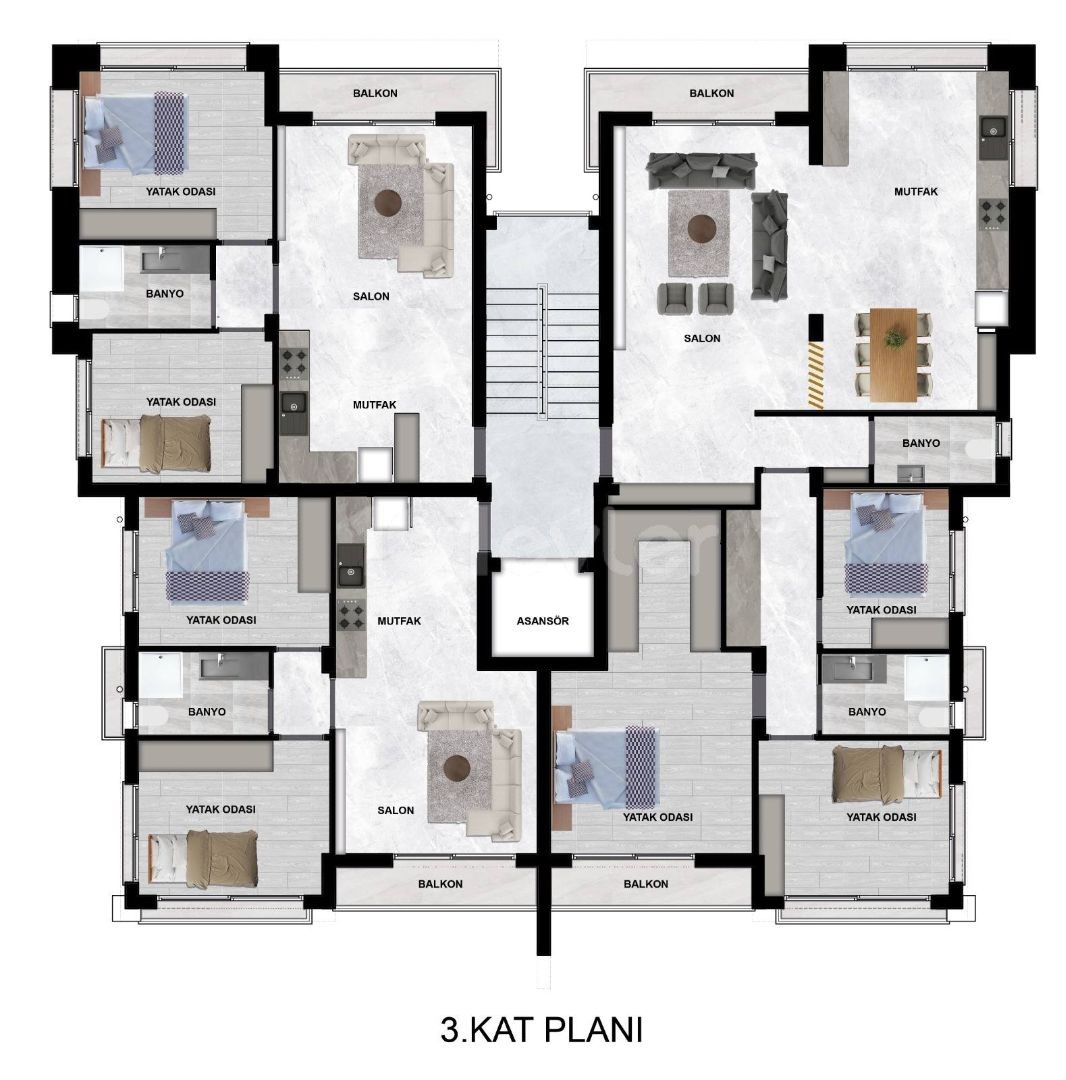 Wohnung in Gazimağusa (Famagusta), Nord Zypern – Foto 1 von 4