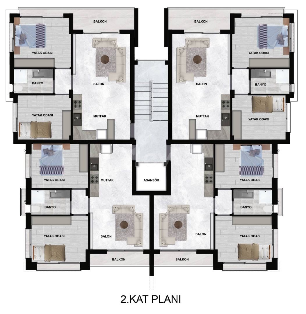 Wohnung in Gazimağusa (Famagusta), Nord Zypern – Foto 4 von 4